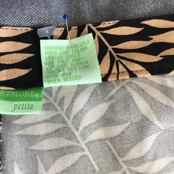 Allyson Whitmore golf tennis shorts skirt beige black size 10p - Picture 8 of 8